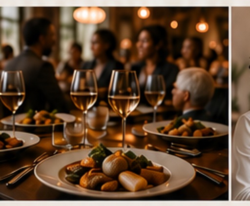 A candlelit Silver Peach members' dinner